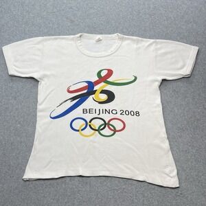 Vintage 2008 Beijing China Olympics Promo Graphic T Shirt Men's‎ S